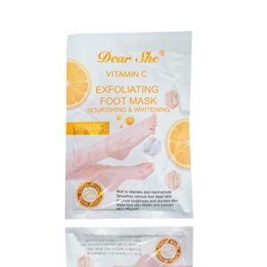 DEAR SHE MASCARILLA EXFOLIANTE P/PIES C/ VITAMINA C 1298