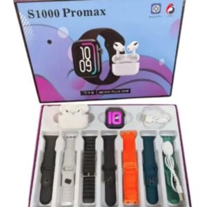 RELOJ SMART S1000 PROMAX C 7 MALLAS Y AURICULAR