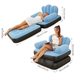 SOFA INFLABLE 2 PCS CUADRADO