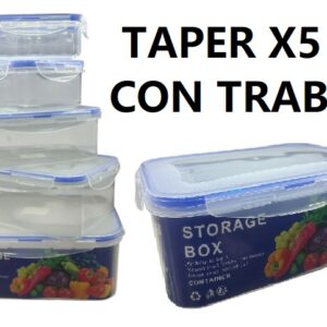 TAPER SET X5 CIERRE HERMETICO APILABLE