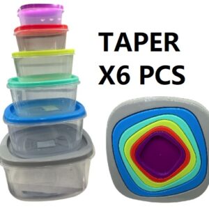 TAPER SET X6 CIERRE HERMETICO APILABLE