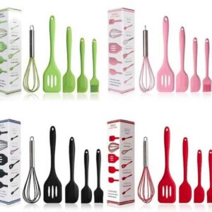 SET DE UTENSILLOS X5 PCS SILICONA COLORS