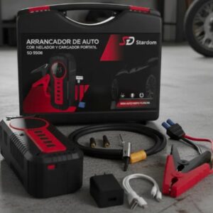 ARRANCADOR C INFLADOR Y CARGADOR AUTO PORTATIL