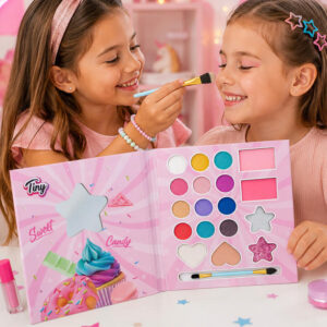 PALETA DE MAQUILLAJES CUP CAKE MULTICOLOR CON GLITTER 17 X 14 X 1 CM