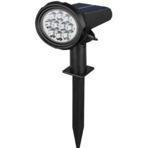 LUZ ESTACA SOLAR X2PCS GRANDE RECARGABLE