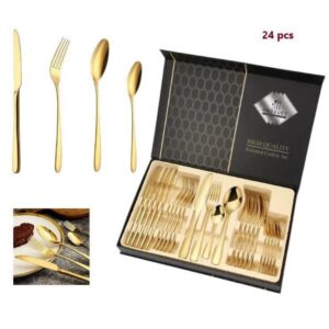 SET DE JUEGO DE CUBIERTOS 24 PCS