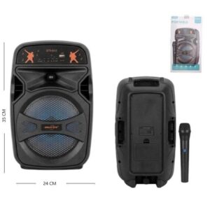 PARLANTE 6.5" BLUETOOT C/ MICROFONO USB GTS-2412 35CM ALTO