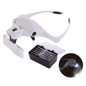 LUPA ANTEOJOS C/2LED AJUSTABLE