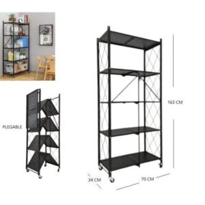 ESTANTE METALICO PLEGABLE 163CM ALTO X 70CM ANCHO X 34CM FROFUNDO
