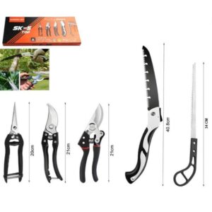 SET DE HERRAMIENTAS PARA JARDINERIA X 5 PCS