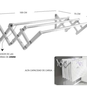 TENDER DE METAL EXTENSIBLE DE PARED