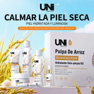 KIT RITUAL FACIAL DE PULPA DE ARROZ DE 6 PIEZAS