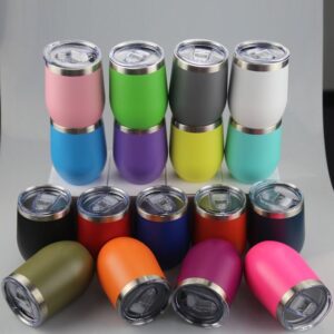 VASO 350ML ACERO MATE C TAPA 1001