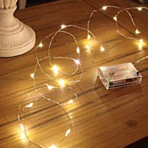 ALAMBRE LED PACK X10 PILA AA LUZ CALIDA