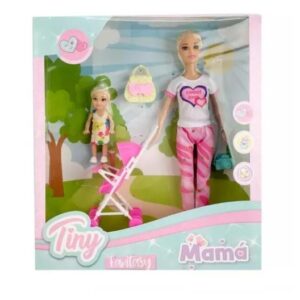 MUNECA TINY MAMA EMBARAZADA 33X29CM