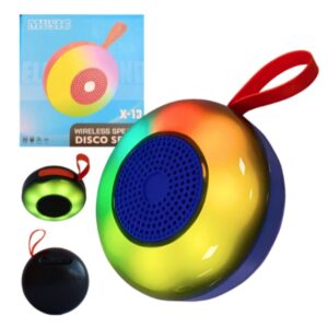 PARLANTE COLGANTE REDONDO LUCES LED