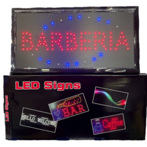 CARTEL BARBERIA LUMINOSO LEDS