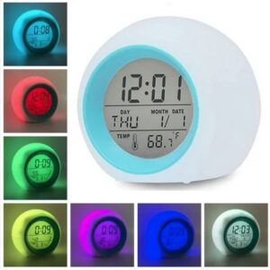 RELOJ DESPERTADOR BOLITA C LUCES SONIDO