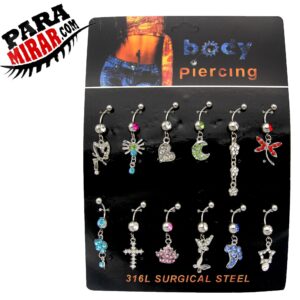 BODY PIERCING AROS X12 COLGANTE YW1694 - B