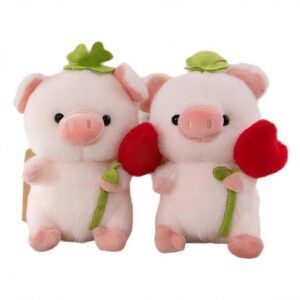 Chancho con flor抱花猪