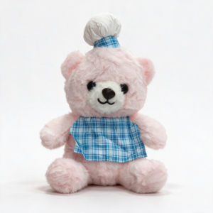 Oso cocinero rosa 23cm