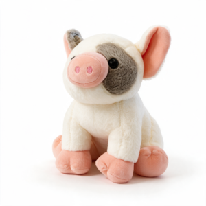 Chancho sentado blanco 35cm