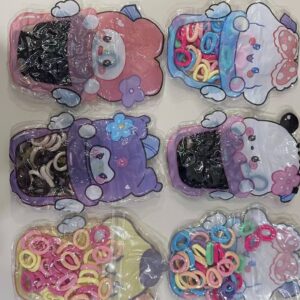 Colitas Elasticas para Pelo Personajes x12