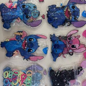 Colitas Elasticas para Pelo Stitch x12