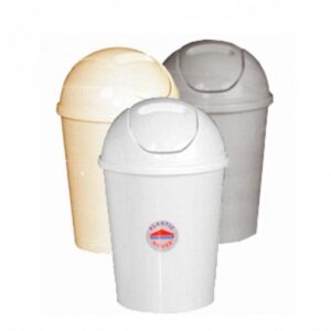 TACHO PARA RESIDUOS PLASTICO REDONDO 4LTS TAPA VAIVEN