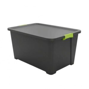 CAJA ORGANIZADORA 30LTS C/RUEDITAS NEGRA