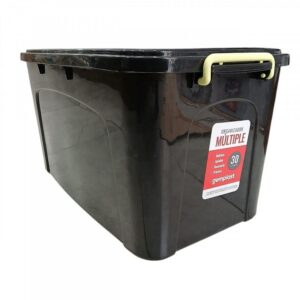 CAJA ORGANIZADORA 30LTS NEGRA CON TAPA
