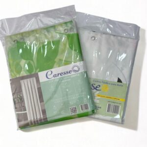 CORTINA PARA BAÑO SIMPLE ESTAMPADA CON GANCHO