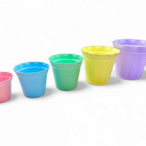 MACETA PLASTICA CON VOLADO N*4 16CM