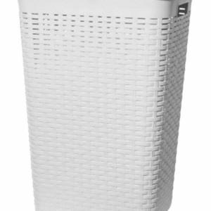 CANASTO PARA ROPA SIMIL RATTAN GRANDE CON TAPA(33X58X42.5CM)