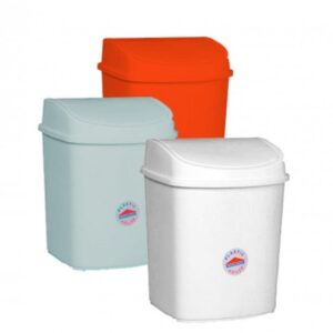 TACHO PARA RESIDUOS PLASTICO 8LTS TAPA VAIVEN
