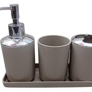 SET BAÑO PLASTICO 4PCS EN CAJA