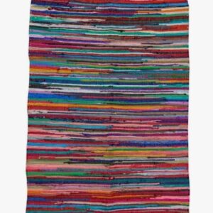 ALFOMBRA MULTICOLOR RAYADA 40X60