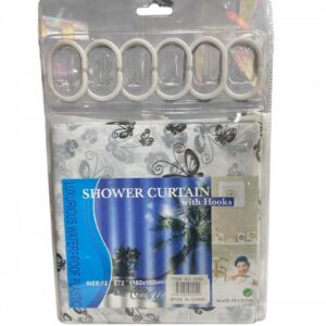 CORTINA DE BAÑO PLASTICA EN BLISTER