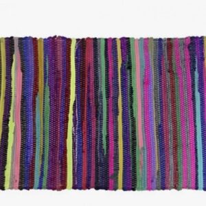 ALFOMBRA RUSTICA RAYADA 60X90 MULTICOLOR