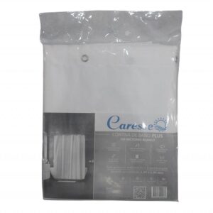 CORTINA BAÑO PLUS 100 MICRONES BLANCA PLASTICA