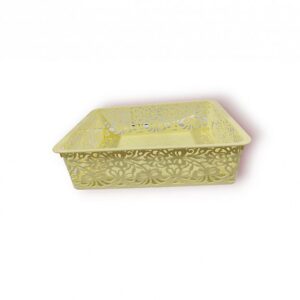 CANASTO CALADO RECTANGULAR N*2  PLASTICO 30CM