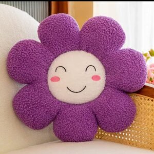 Almohada Flor 60x60 Violeta