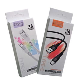 Cable pro21 turbo usb a tipo c 1m xl001 mallado _ 10274