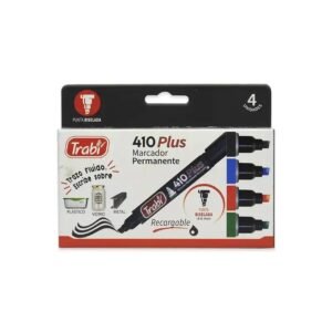 MARCADOR PERMANENTE 410 PLUS X4 TRABI 052459
