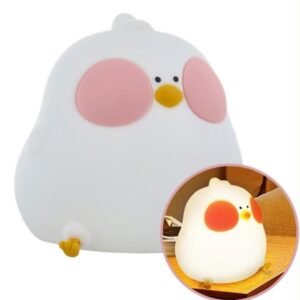 LAMPARA SILICONA POLLITO C/CAMB COL RECAR 13CM 502396