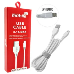 Cable mobile 3.1a max usb a lightning 1.2m 10338