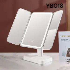 Yb-002 espejo de maquillaje 3 luces led recargable 11219