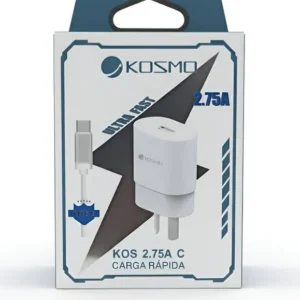 Cargador kosmo 2.75a usb a tipo c 12122