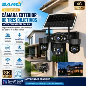 CAMARA SOLAR SANCI TRIPLE LENTE SC-CA1092
