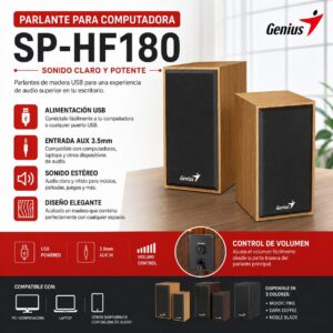 PARLANTE PARA PC GENIUS SP-HF180